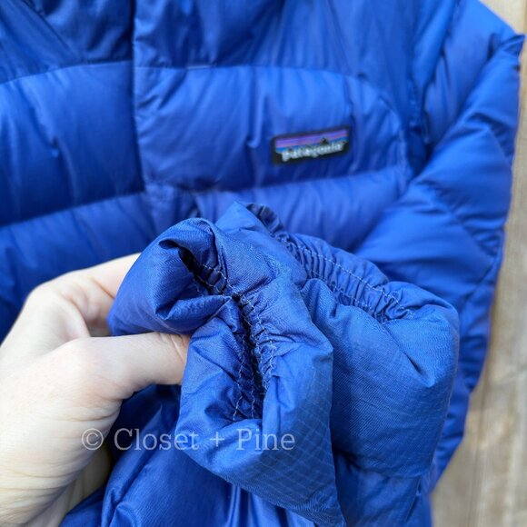 Patagonia Hi-Loft Down Hoody Jacket Cobalt‎ Blue Size XS Puffer Hooded 600 Fill - Picture 9 of 16
